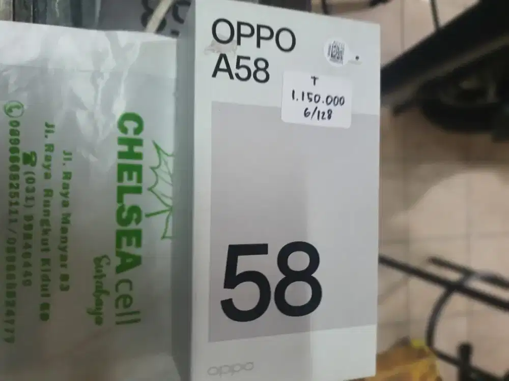 Murah hp oppo A58 6/128 lkp, bs TT