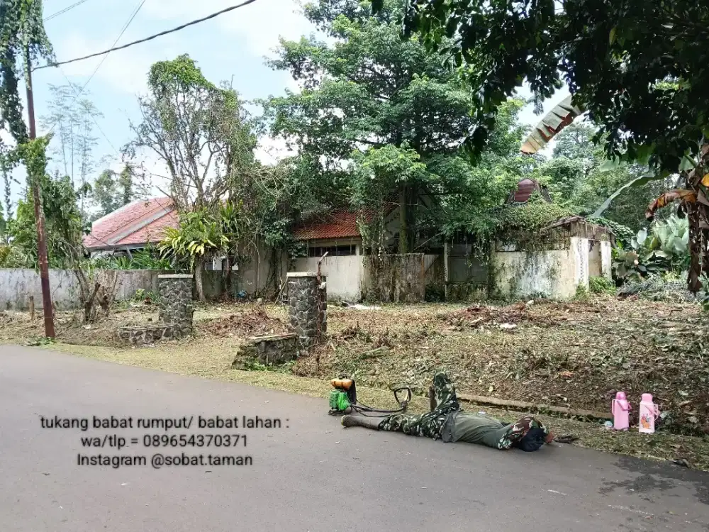 Babat lahan / babat rumput