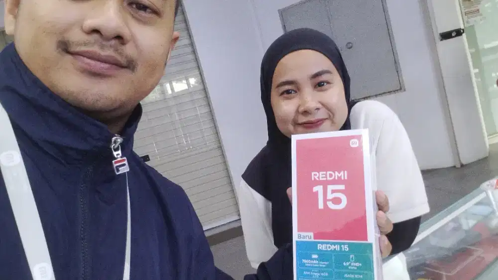 Redmi 15 256gb garansi resmi free temperedglass