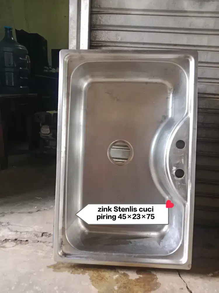 Cuci piring zink Stenlis tebel