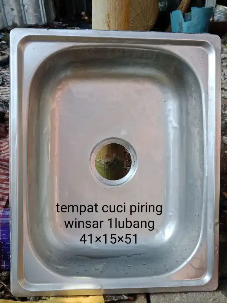 Cuci piring zink Stenlis 1lubang