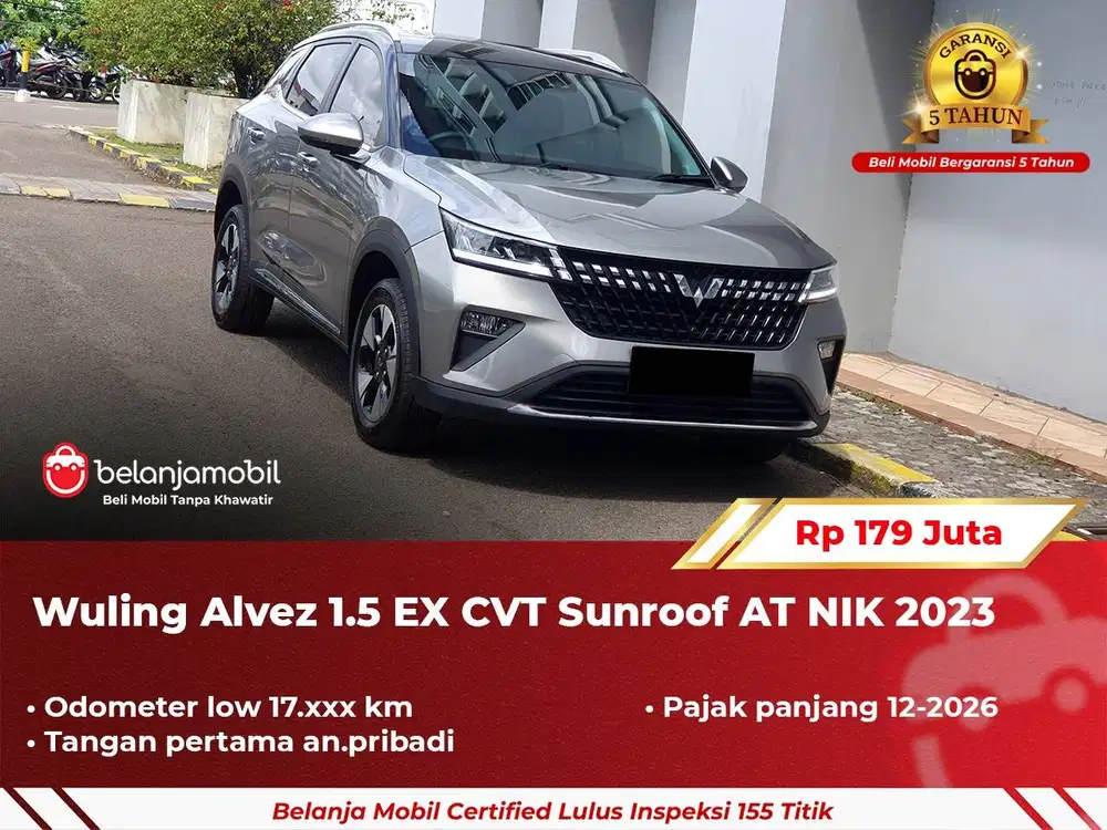 [ GARANSI 5TH ] Wuling Alvez 1.5 EX CVT Sunroof AT 2023/2024