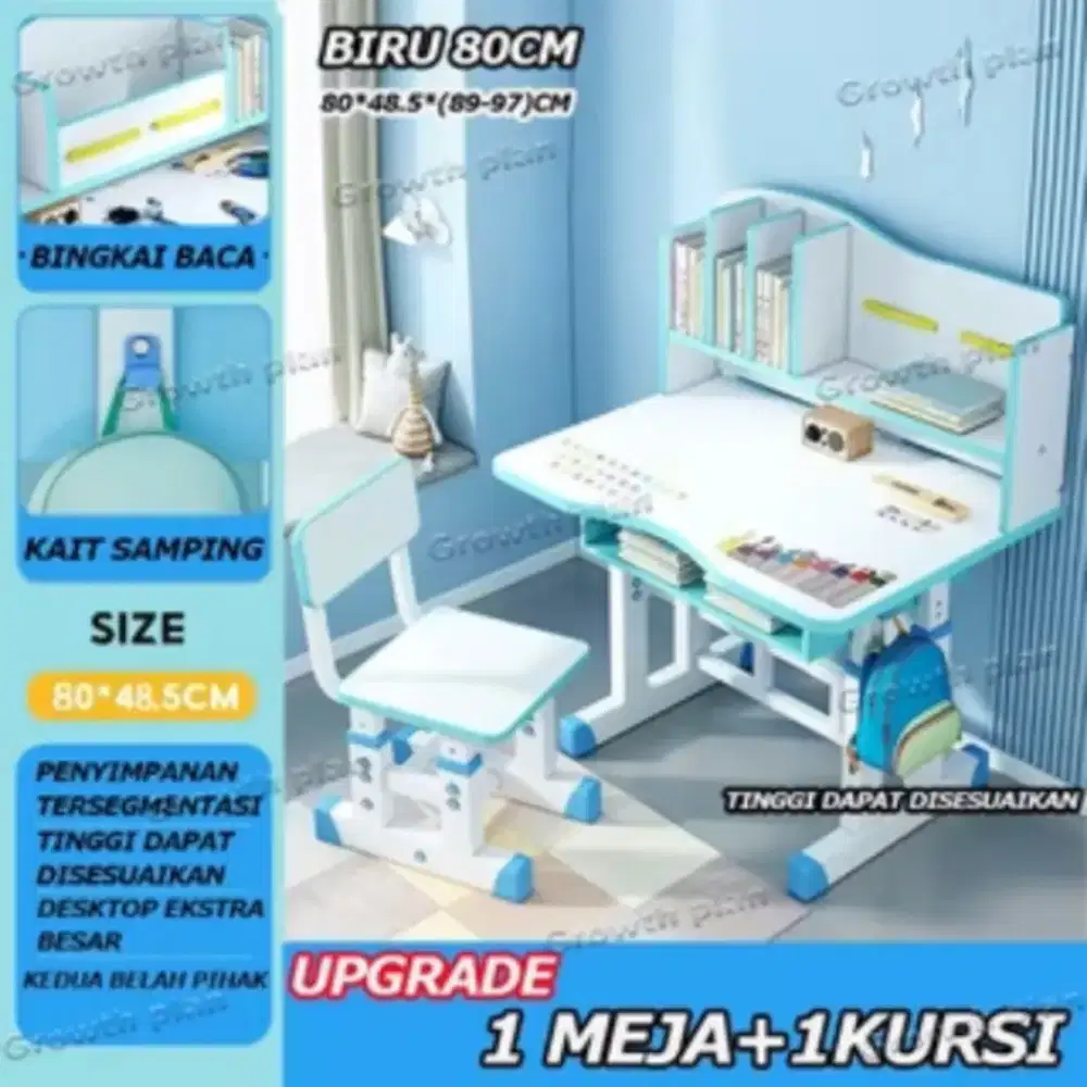 Cod meja belajar anak set bangku