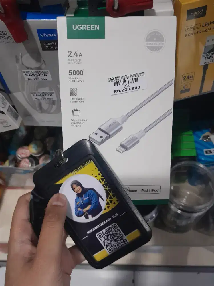 UGREEN CABLE USB TO LINYLON 2M 68158