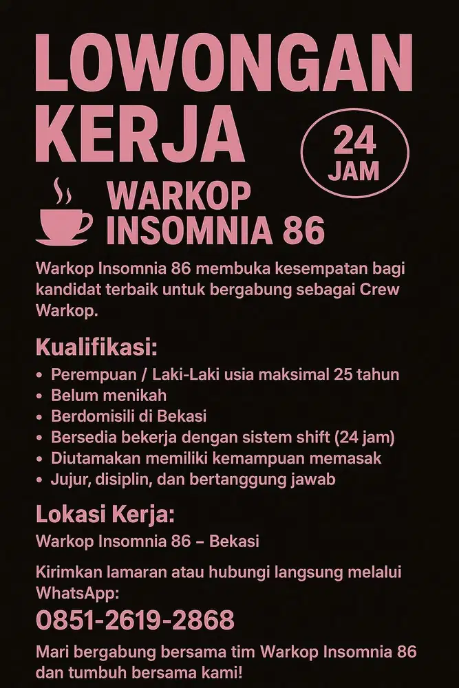 LOKER CREW WARKOP (24JAM)