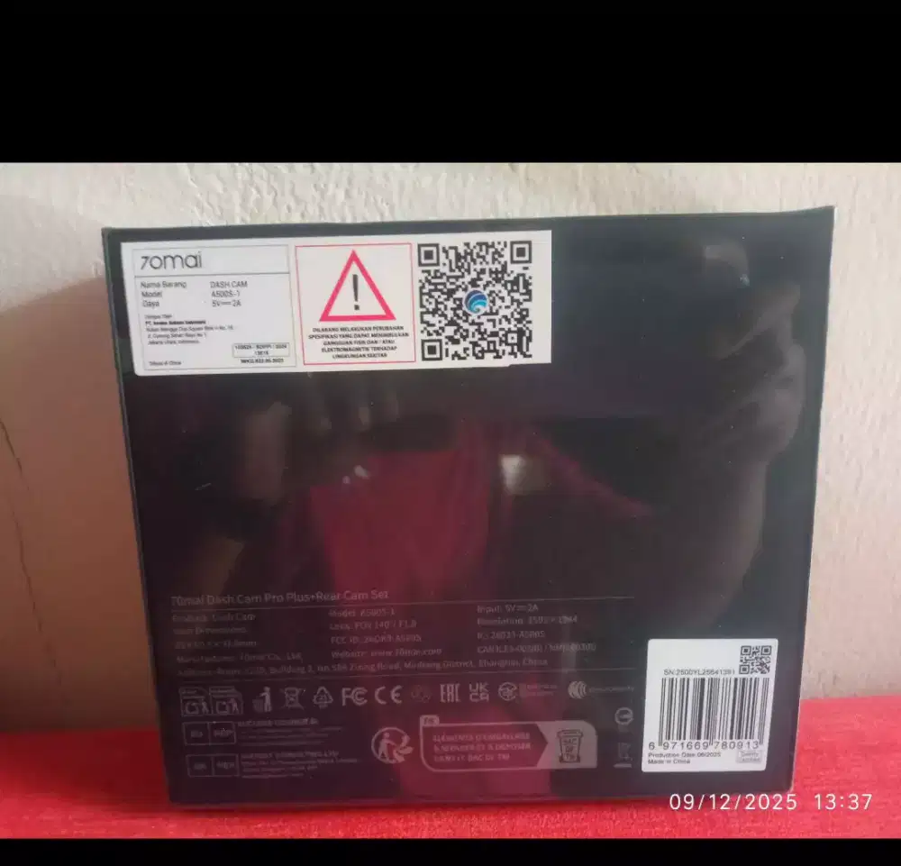 Di jual Dash cam 70 mai Pro Plus+ A500 S