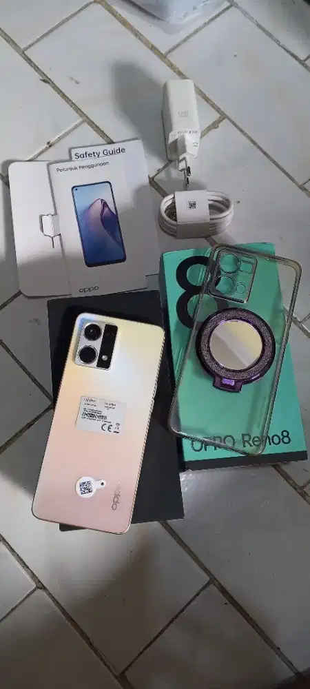 oppo reno 8 ram 8+8/256 gb lengkap mulus no minus
