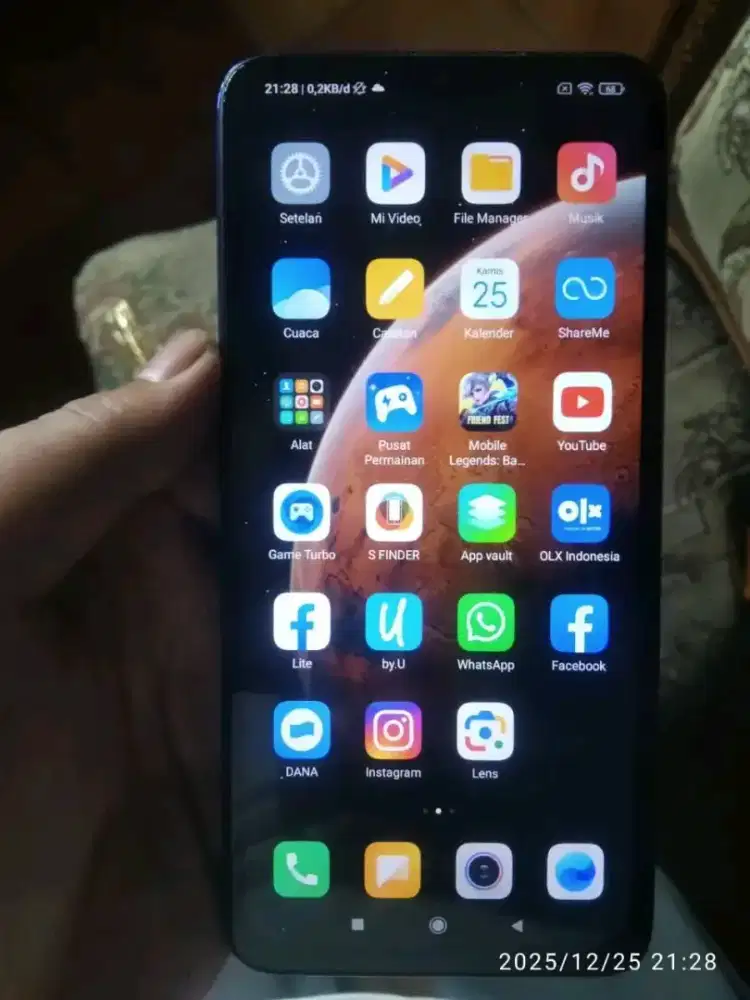 Redmi note 8 pro Ram 6/64 NFC minus wifi only aja gak bisa kartu