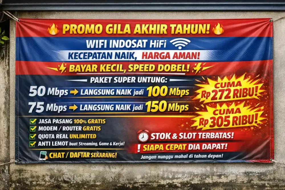WIFI MURAH INDOSAT PROMO