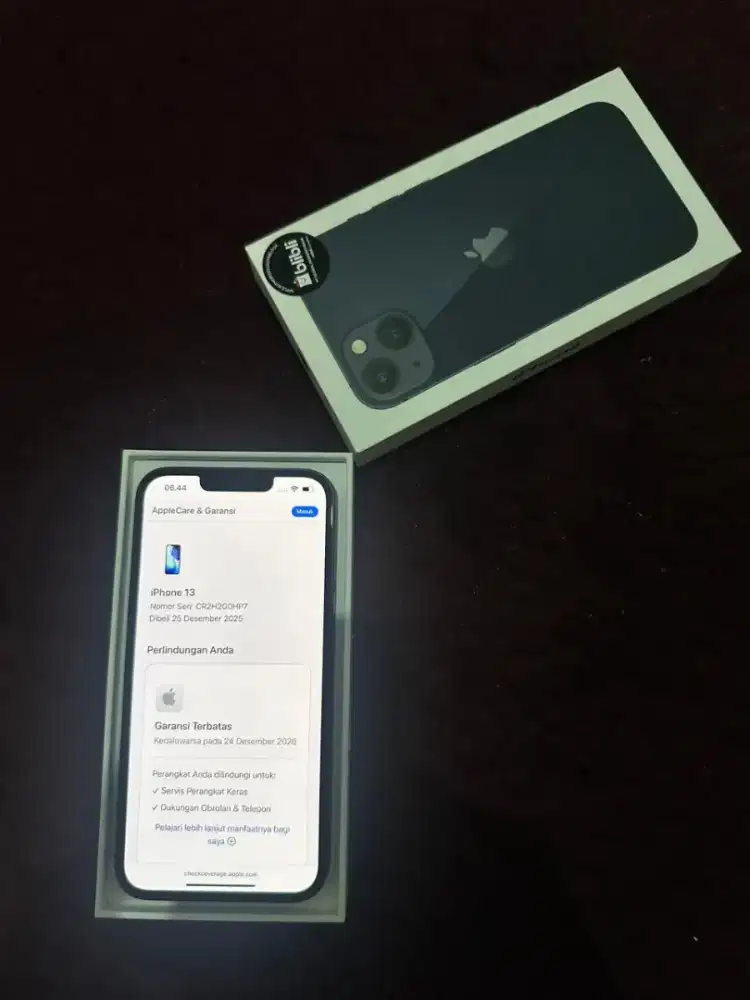 Iphone 13 128 gb bh 100% buka kotak aja