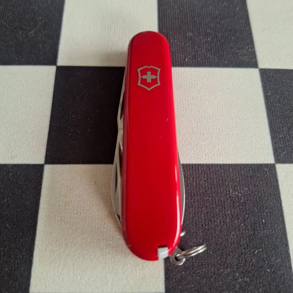 Victorinox spartan red 91 mm pocket knife, survival knive, pisau lipat