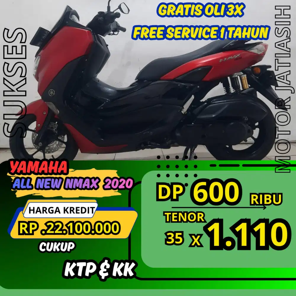 PROMO DP MURAH YAMAHA ALL NEW NMAX 2020 DP 600 RIBU BISA CASH/KREDIT