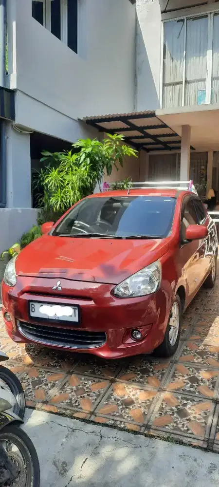 MITSUBISHI MIRAGE 2013 EXCEED (TIPE TERTINGGI) MULUS SUDAH KEYLESS