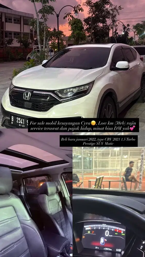 Dijual cepat CRV 2021 1.5 Turbo prestige Suv matic