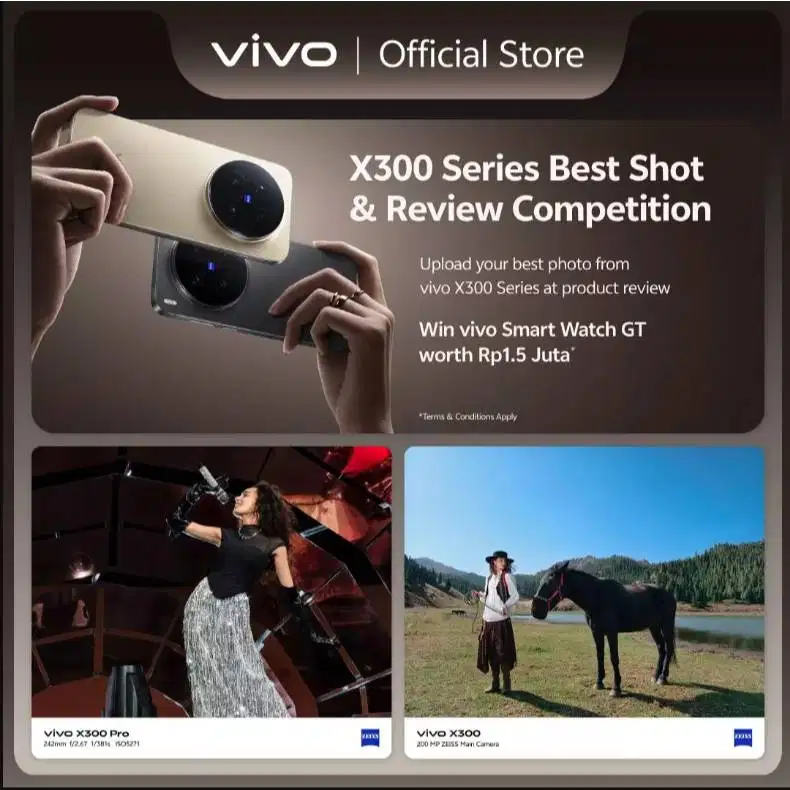 Vivo X300 12+256 GB / 16+512 GB, 200MP ZEISS Main Camera-GARANSI RESMI