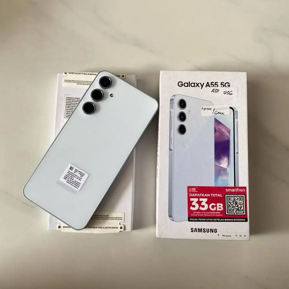 Samsung A55 5G Ram 8/256 GB Mulus Fullset No Minus Garansi Cod/Antar