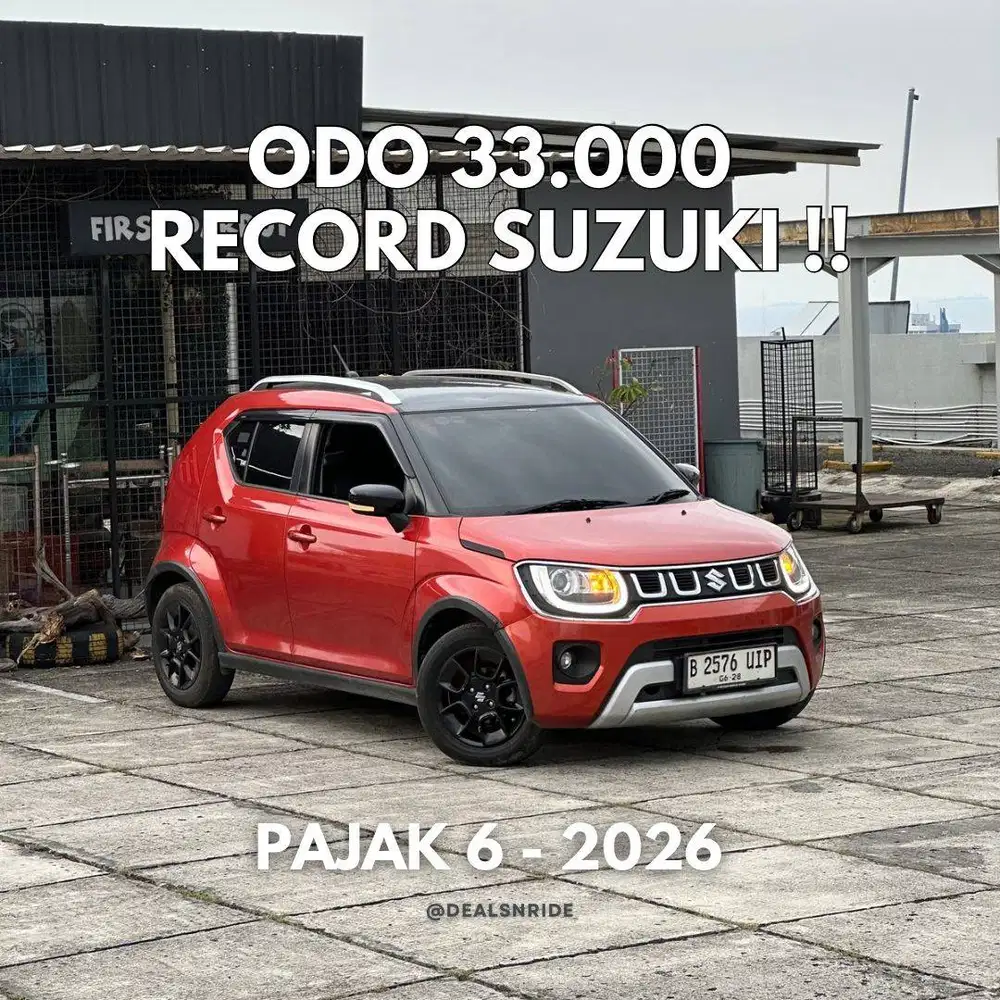 KM 33.000 ANTIKK !! PAJAK 6/2026 SUZUKI IGNIS GX AGS AT 2022 MURAH AJA