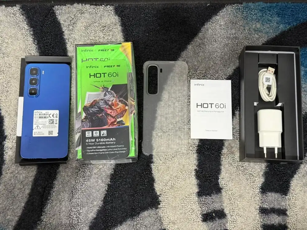 Infinix hot 60i 8/256gb mulus 1000% seperti baru fullset