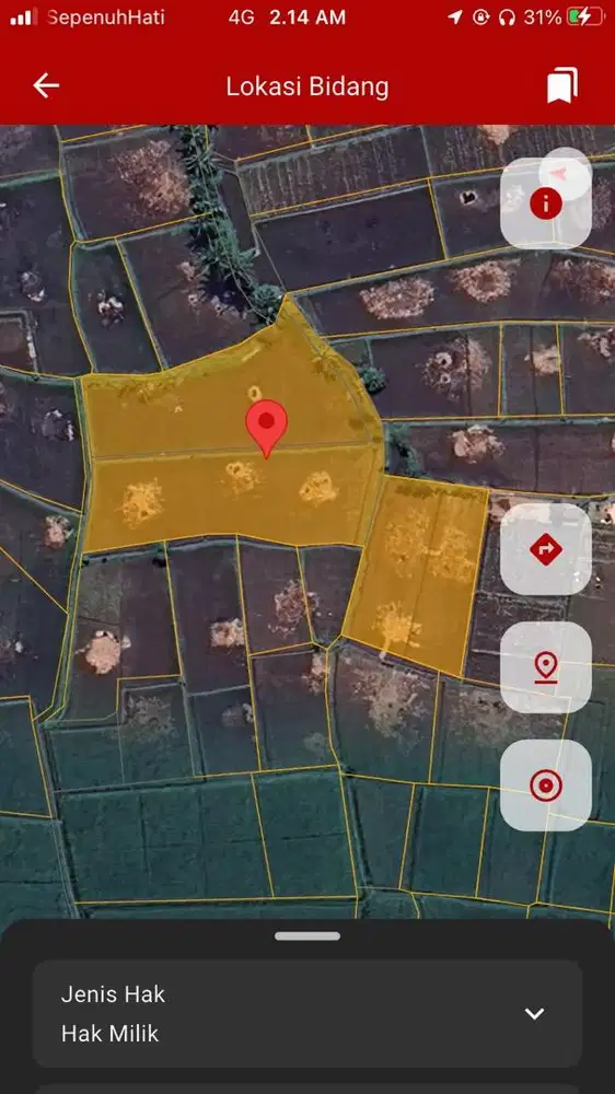 DIJUAL TANAH HAK MILIK – 910 M2