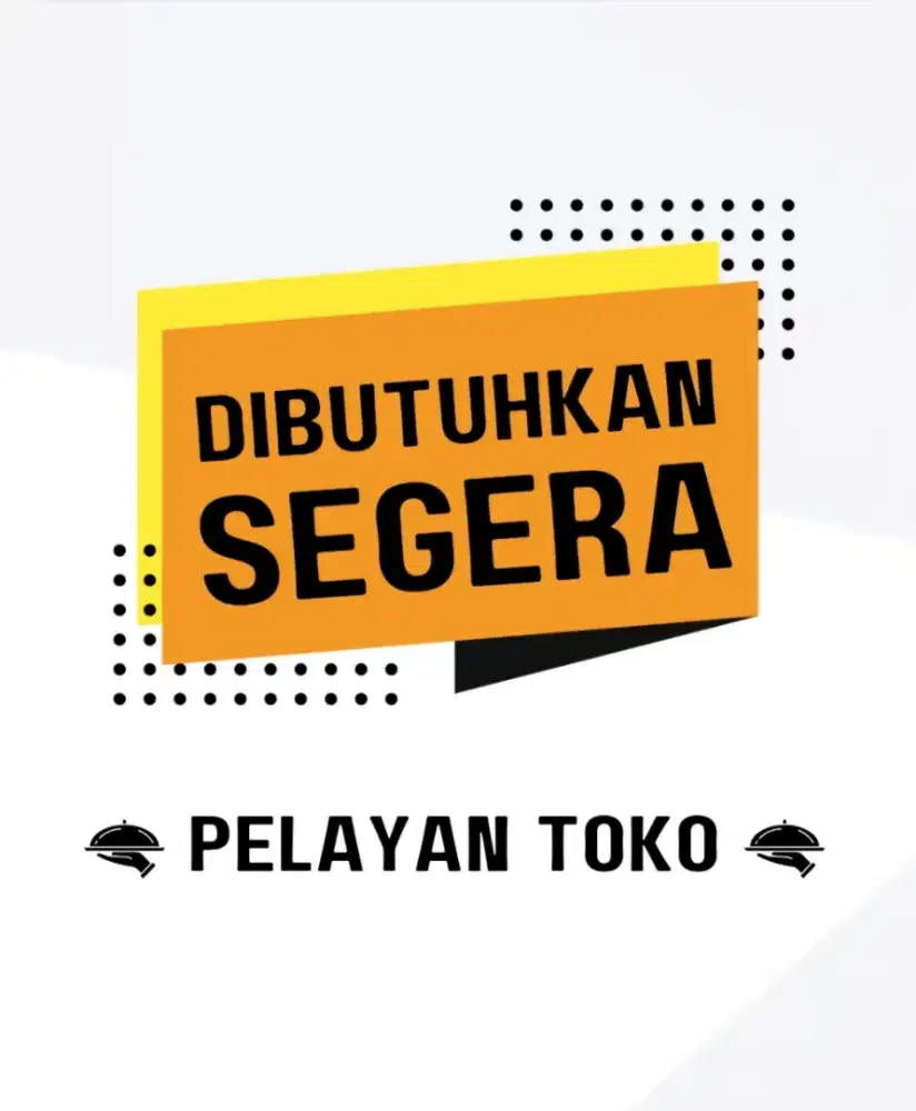 Dibutuhkan Pelayan Toko Plastik