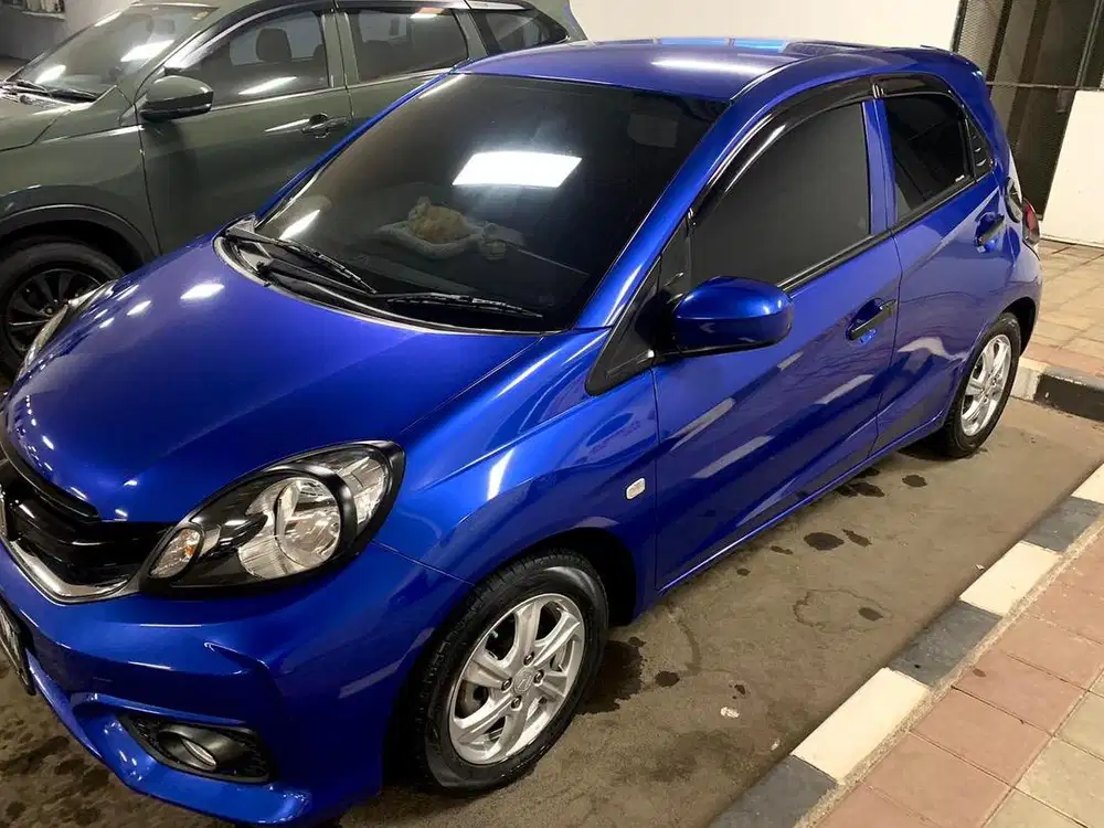 Honda Brio Satya E 2017 Matic Biru Metalik | Pajak Panjang 2027 |Mulus