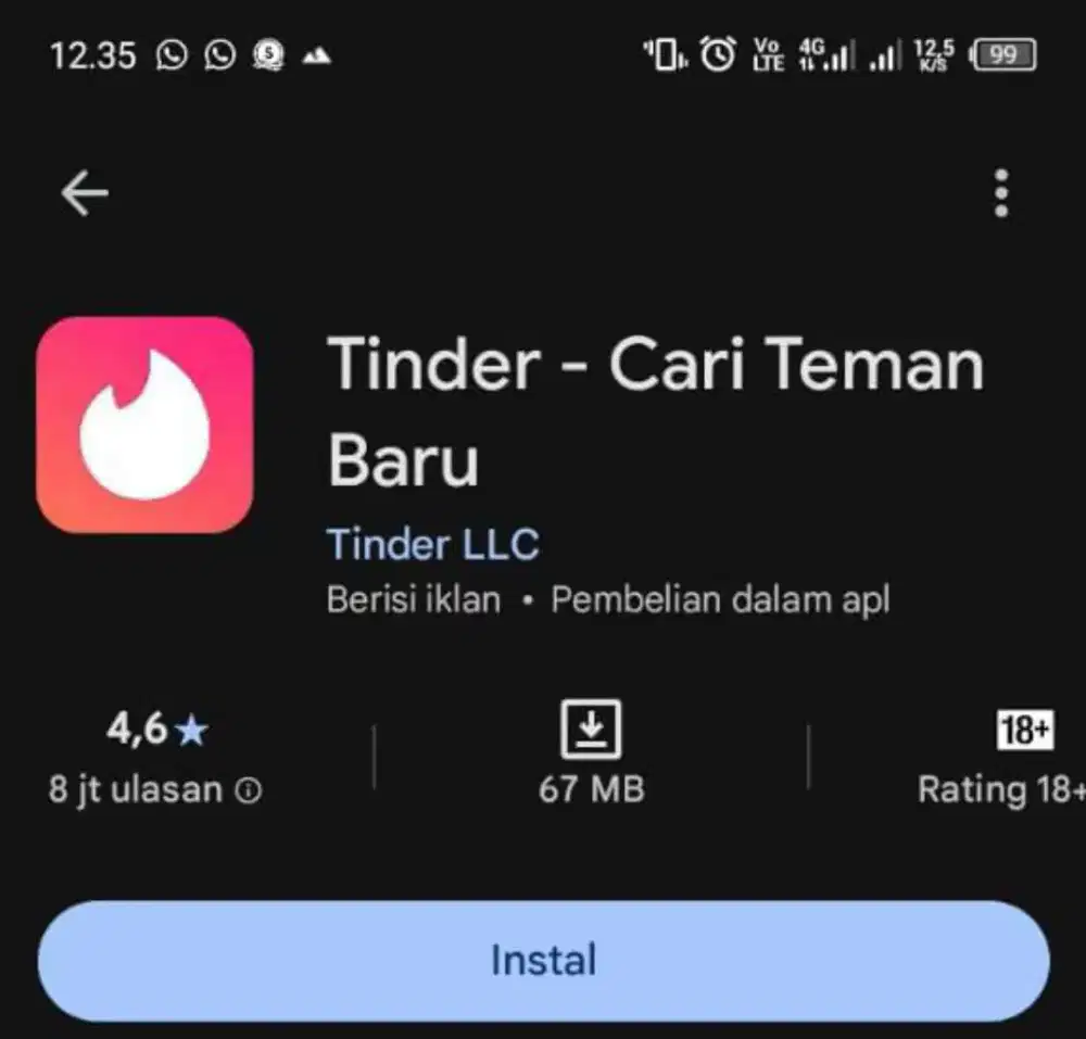 DIBUTUHKAN AKUN TINDER