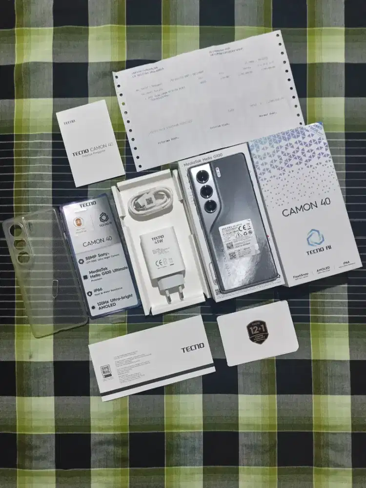 Tecno Camon 40 8gb/256gb Baru seminggu