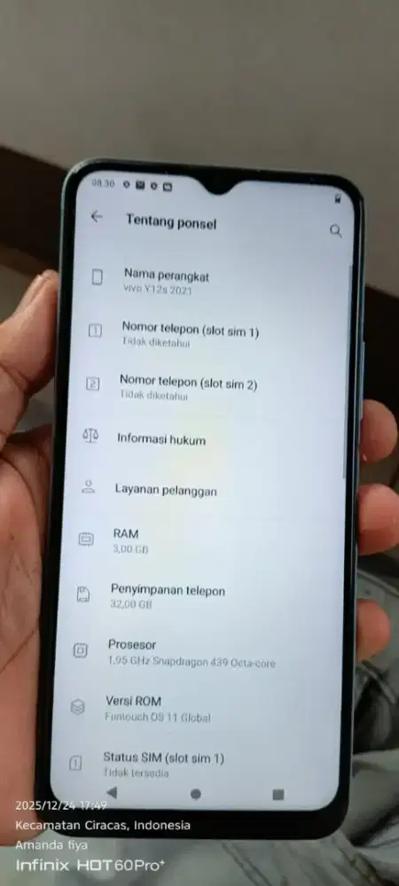 Vivo   y12s   2021 lecet pmkyan ja 3/32