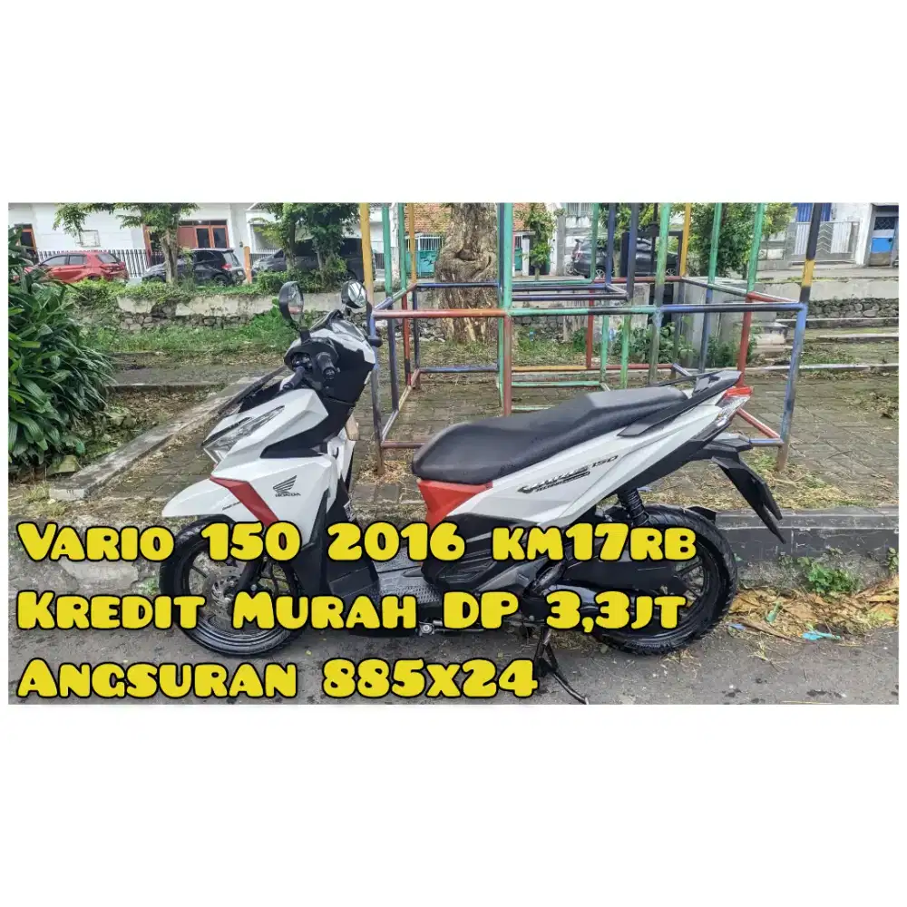 Vario 150cc 2017/2016 Putih Km17Rb Jaminan Ori