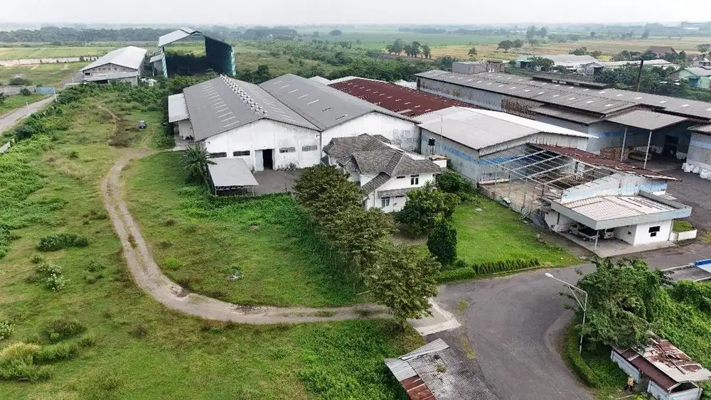 Pabrik+ Tanah 7.85 Hektar Murah di Nol Jalan Raya Ngrame Mojokerto