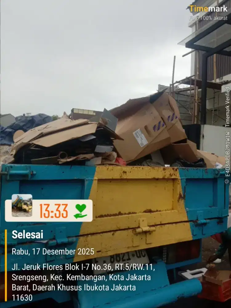 Jasa buang puing dan angkut sampah