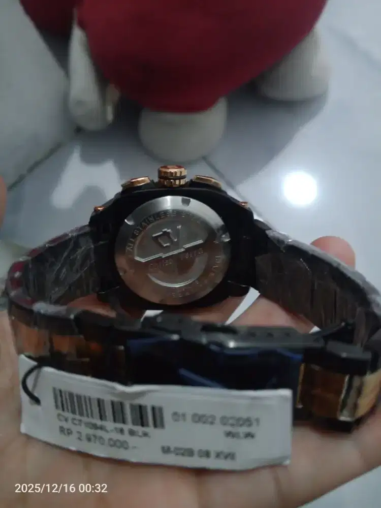 Jam tangan Christ verra CV C7088L- 18 BLK original murah