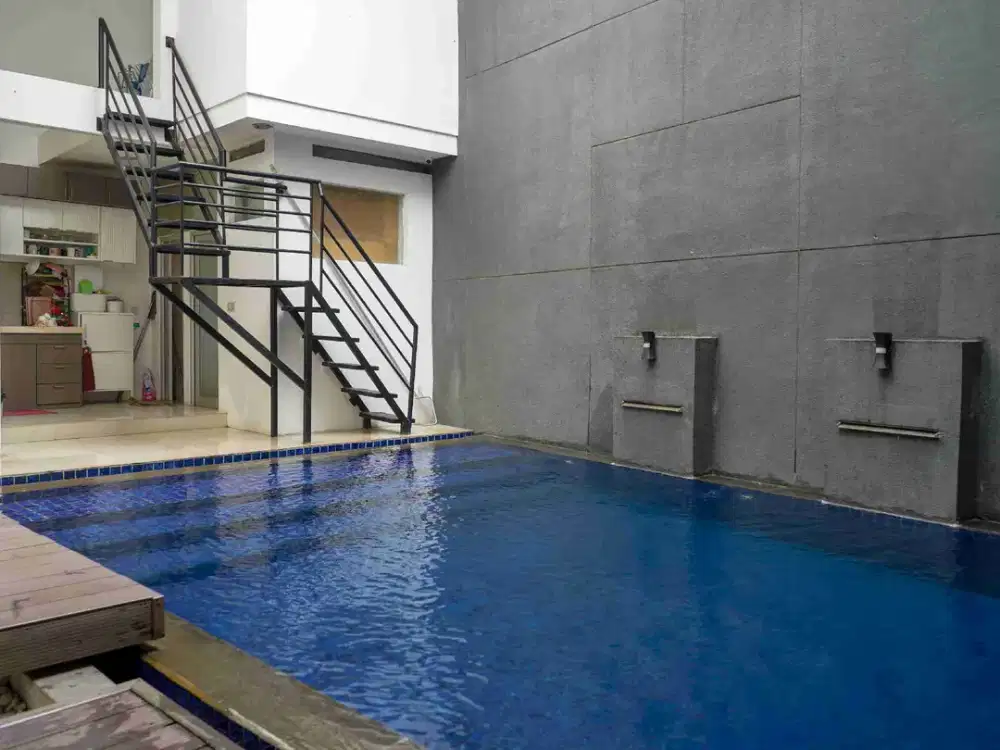 KOLAM RENANG FULL FURNISH CIGADUNG RASA DAGO SEJUK DINGIN LIBURAN DIRUMAH AJA