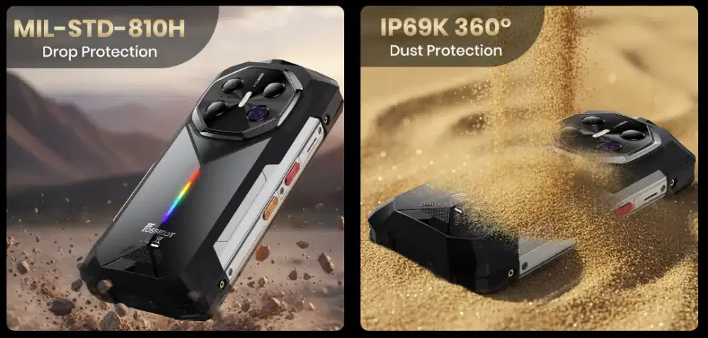 Fossibot f113 12/256gb 5G nfc 20,000mah tahan air