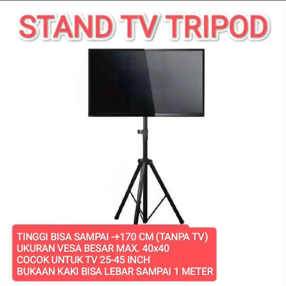 Bracket Standing Tripod TV 25-45 Inch Ukuran Besar