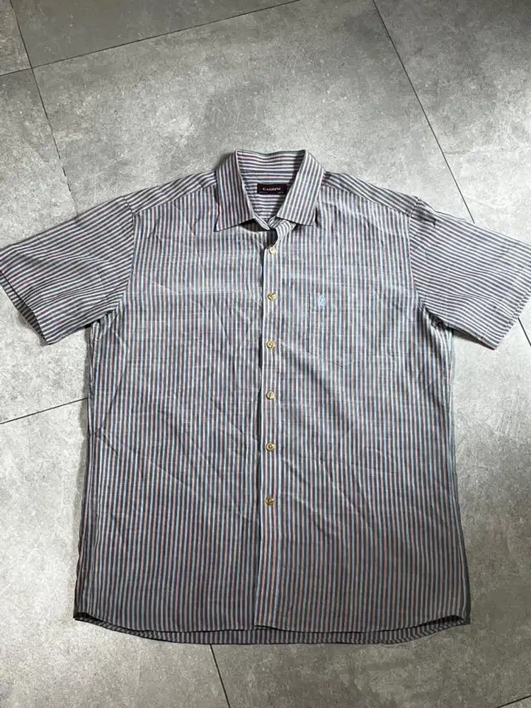 Cabrini Strip Shirt Kemeja Lengan Pendek