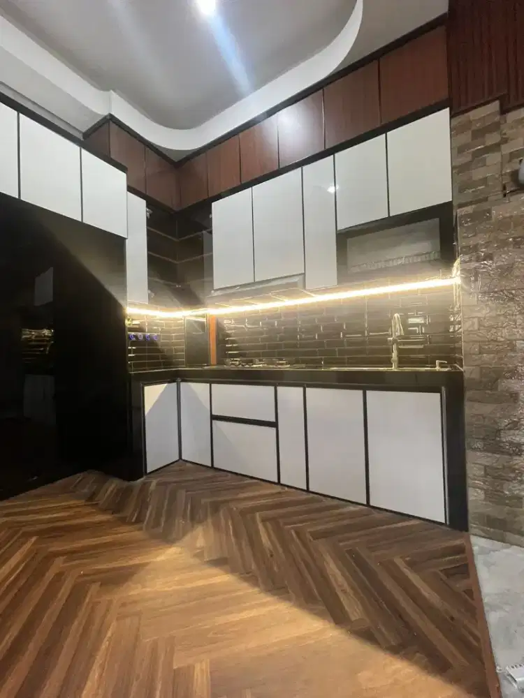 Kitchenset aluminium custom tahan rayap dan air