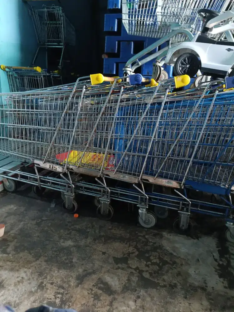 Troli keranjang,, keranjang belanja dorong