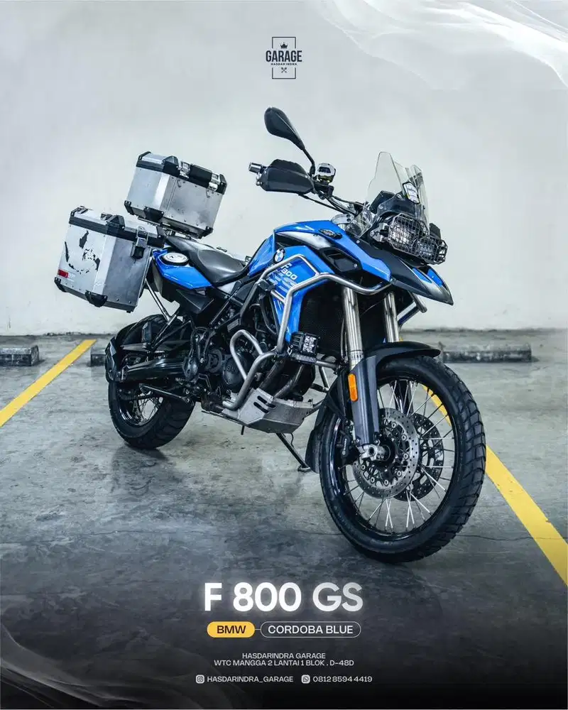 BMW F 800 GS blue 2012 hedon dan terawat