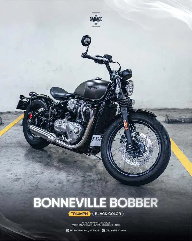 Triumph bobber 1.2L 2019 low odo bs TT