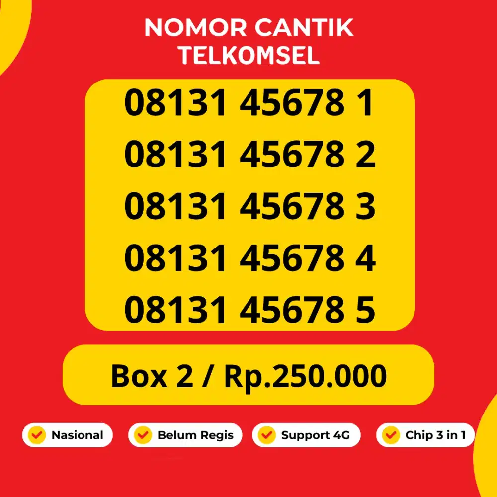 Nomor Cantik Telkomsel