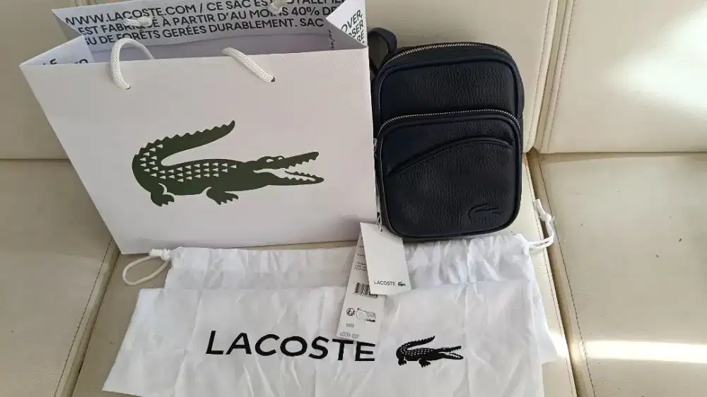 Jual BU Tas crossbody Lacoste ORI Navy