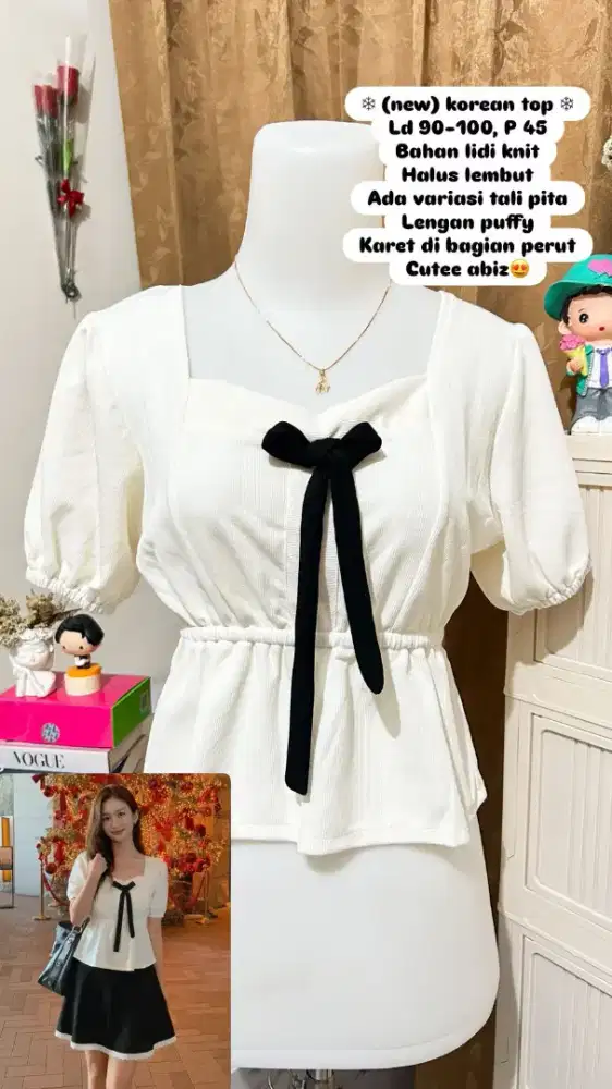 ATASAN WANITA KOREAN TOP