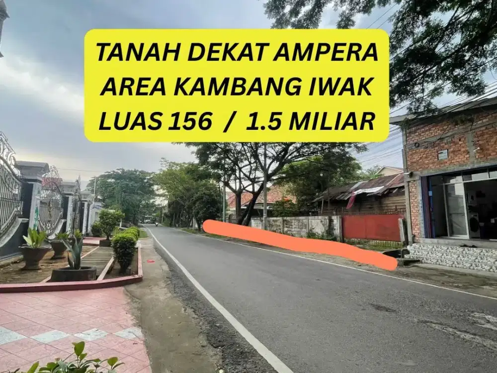 TANAH DEKAT AMPERA AREA KAMBANG IWAK PALEMBANG
