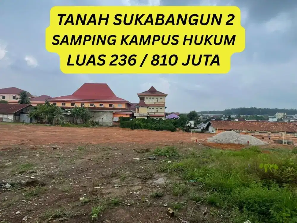 TANAH SUKABANGUN 2 PANGKAL SAMPING KAMPUS HUKUM