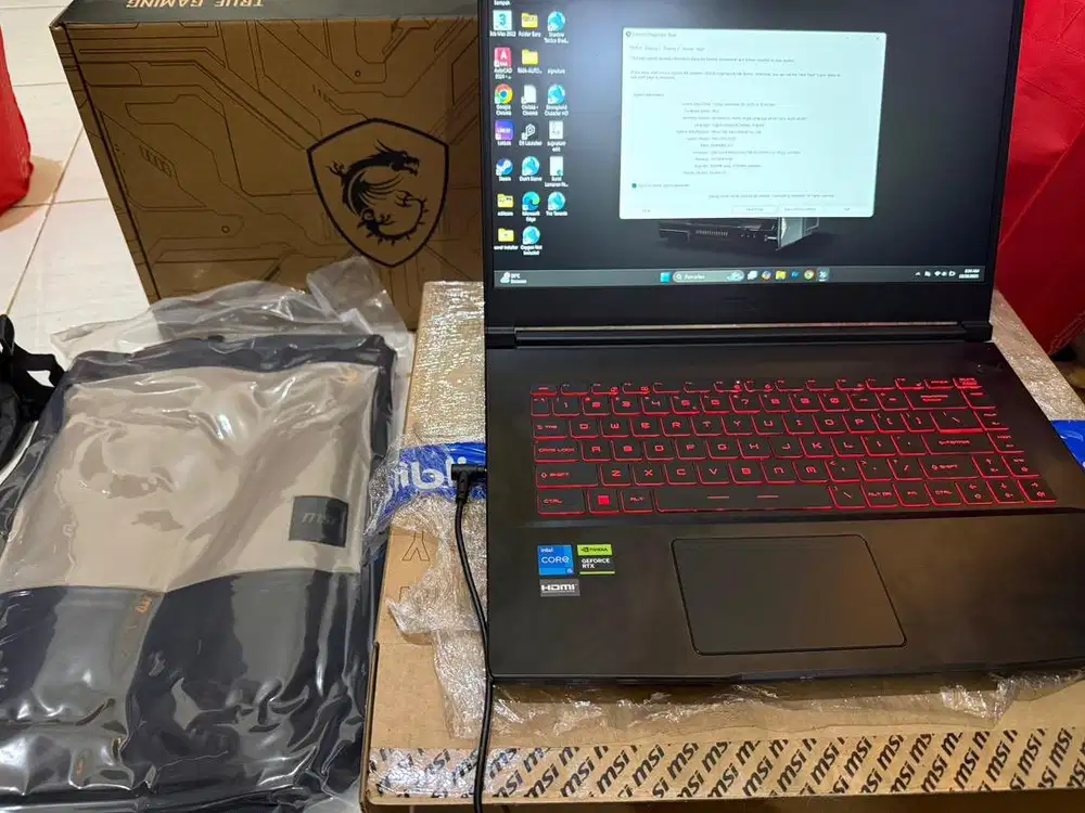 LAPTOP GAMING MSI i5 ram 24gb 512ssd