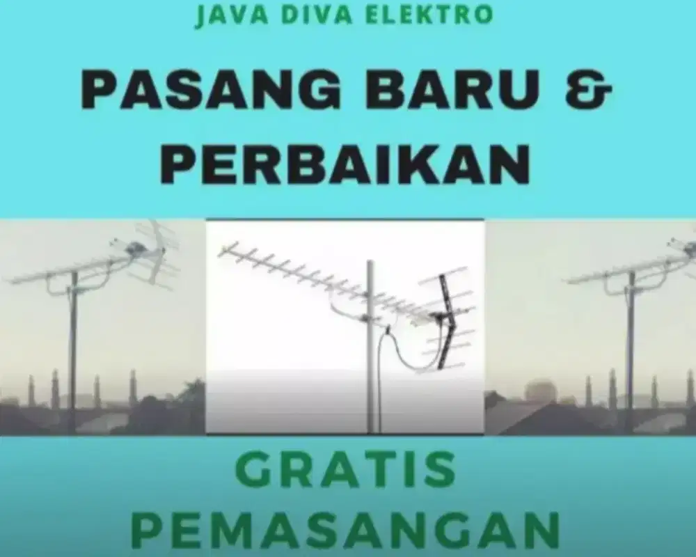 Specialis Pasang Baru Antena Tv Digital Di Pasirluyu Bandung Wetan