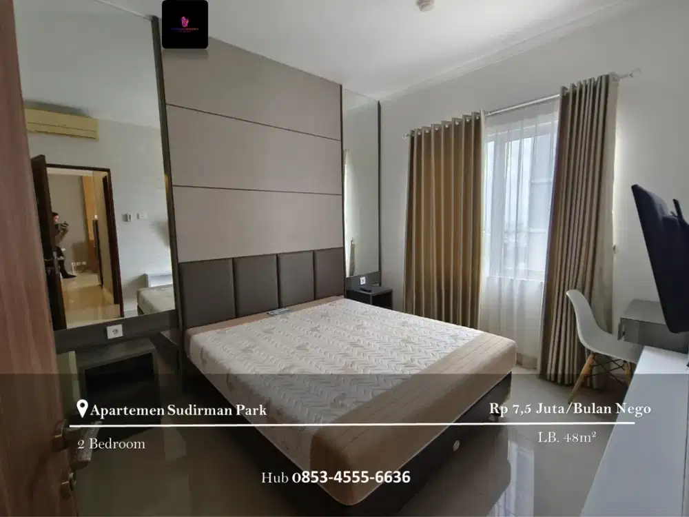 Disewakan Apartement Sudirman Park Mid Floor 2BR FF