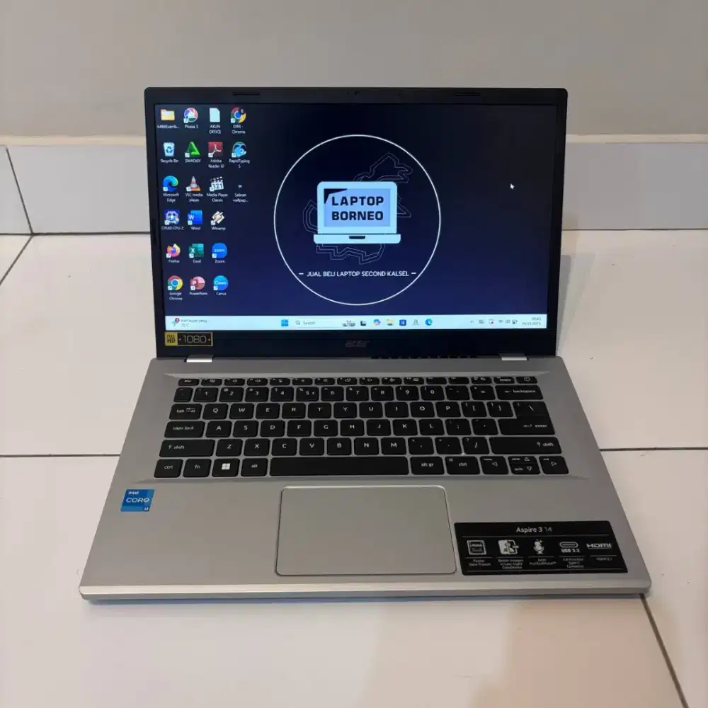 LAPTOP ACER ASPIRE 14 INTEL CORE I3 GEN 12 RAM 8GB SSD512GB SIAP PAKAI