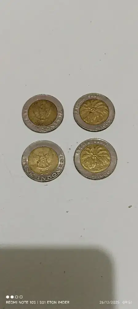 Uang koin antik tahun 1996